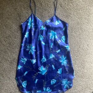 Secret Treasures 1X Floral Satin Slip Dress